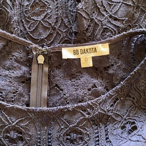 BB Dakota Renley Lace Fit & Flare Minidress - Navy - Picture 4 of 6